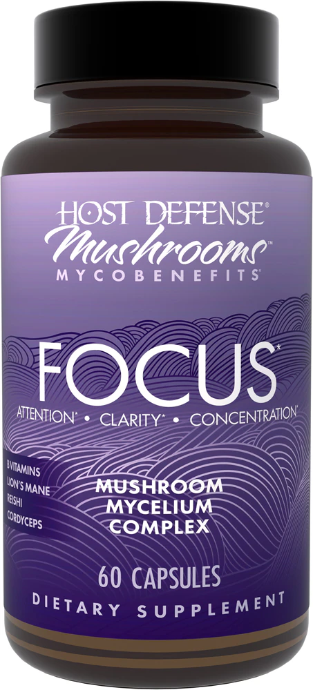 Host Defense Mushrooms - Mycobenefits Focus -- 60 Capsules