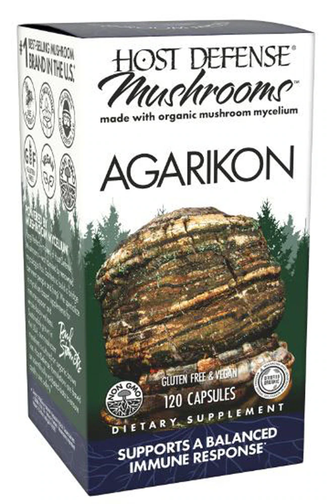 Host Defense Mushrooms Organic Agarikon Capsules -- 120 Capsules