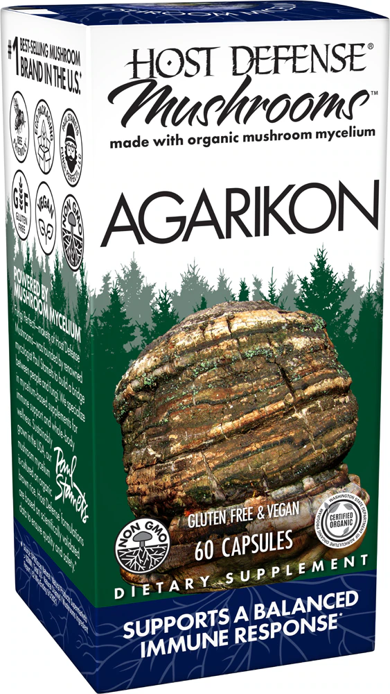 Host Defense Mushrooms Organic Agarikon Capsules -- 60 Capsules