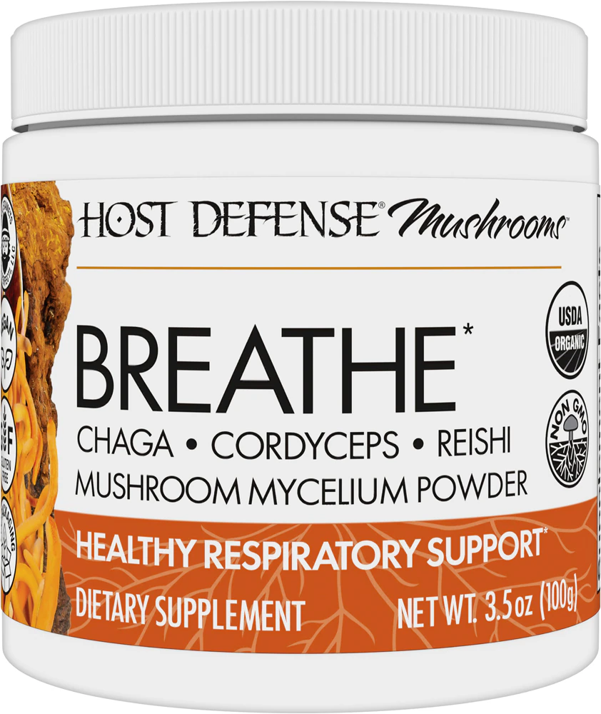 Host Defense Mushrooms Organic Breathe Powder -- 3.5 oz
