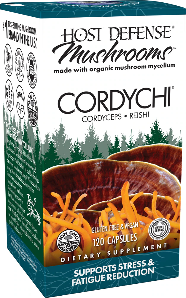 Host Defense Mushrooms Organic CoryChi Capsules -- 120 Capsules