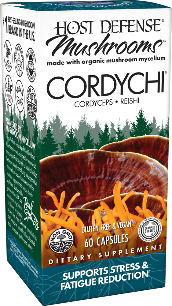 Host Defense Mushrooms Organic CoryChi Capsules -- 60 Capsules