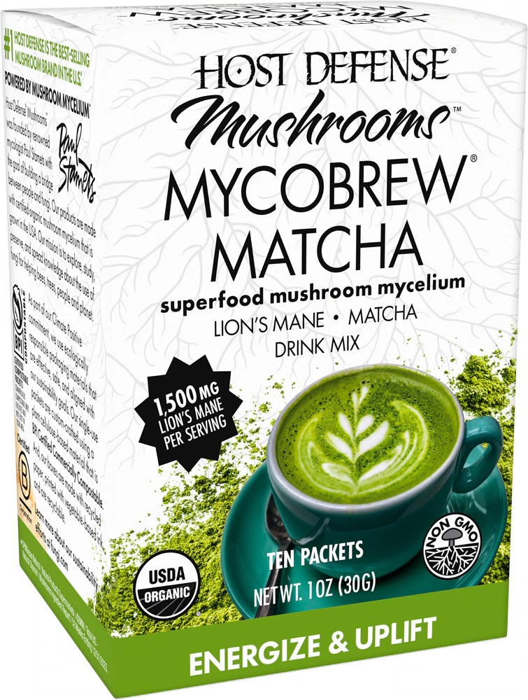 Host Defense MycoBrew Matcha -- 10 Packets