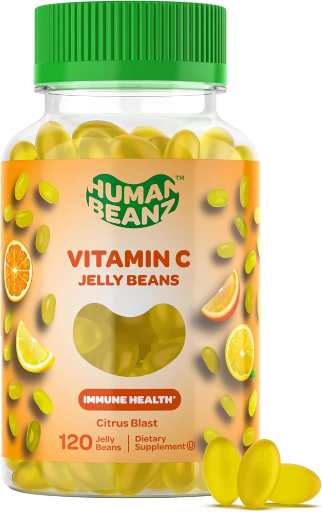 Human Beanz Vitamin C Jelly Beans Immune Health Citrus Blast -- 120 Jelly Beans
