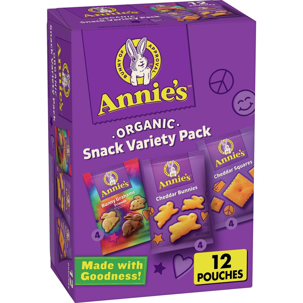 Annie's Homegrown Organic Snack Pack Variety -- 12 Pouches