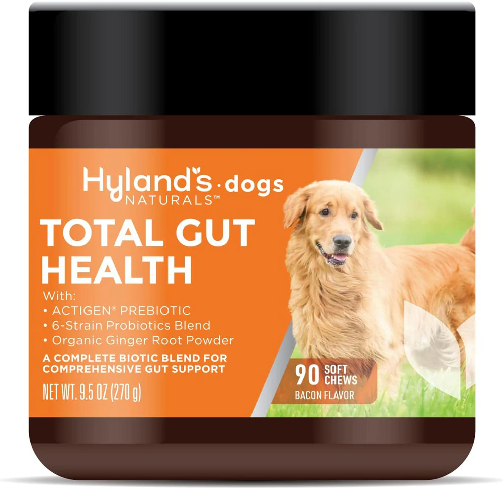 Hyland's Dogs Naturals Total Gut Health Supplement Bacon -- 90 Soft Chews