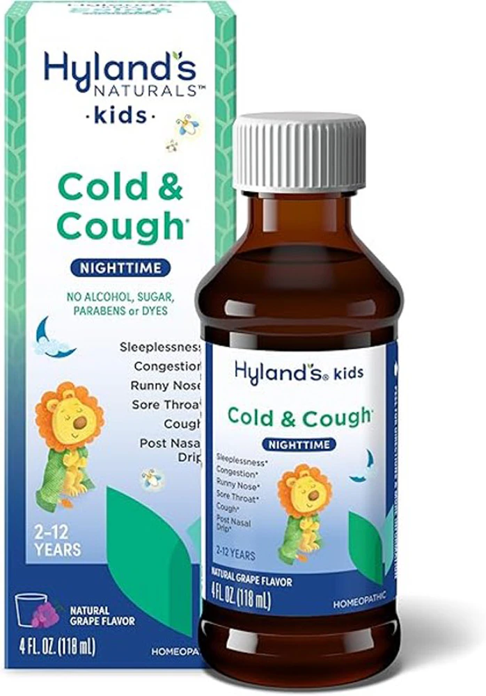 Hyland's Kids Cold & Cough Nighttime Grape -- 4 fl oz
