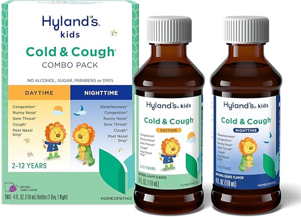 Hyland's Kids Cold 'n Cough Day & Night Value Pack Grape -- 8 fl oz