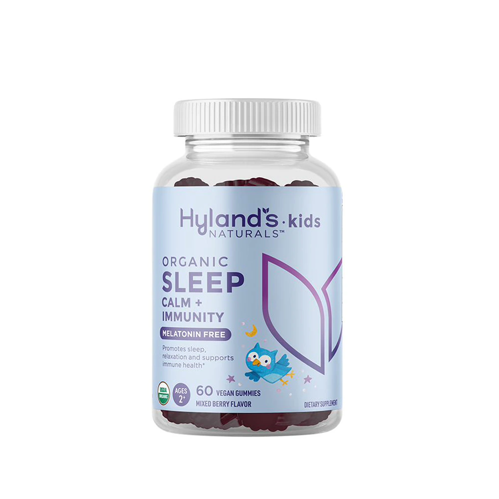 Hyland's Kids Organic Sleep Calm + Immunity Melatonin Free Gummies Mixed Berry -- 60 Vegan Gummies