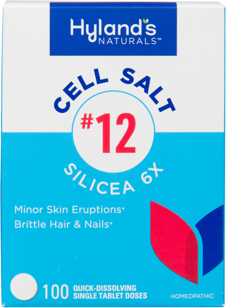 Hyland's Naturals Cell Salt 12 Silicea 6X -- 100 Quick Dissolving Tablets