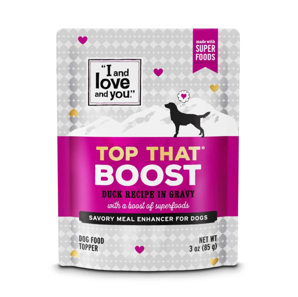 I and Love and You Dog Food Topper Boost Duck Recipe in Gravy -- 3 oz