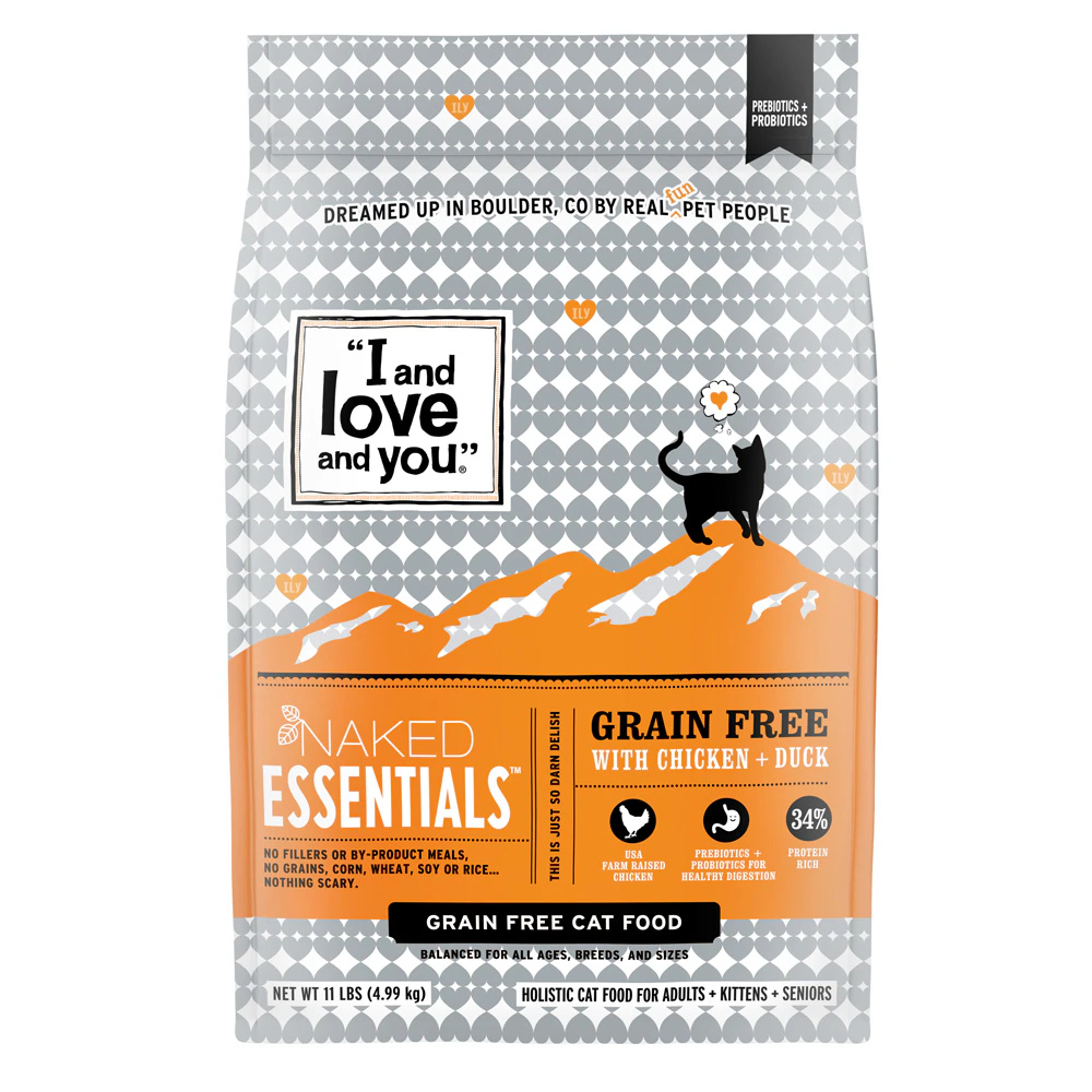 I and Love and You Naked Essentials Dry Cat Food Chicken + Duck -- 11 lbs