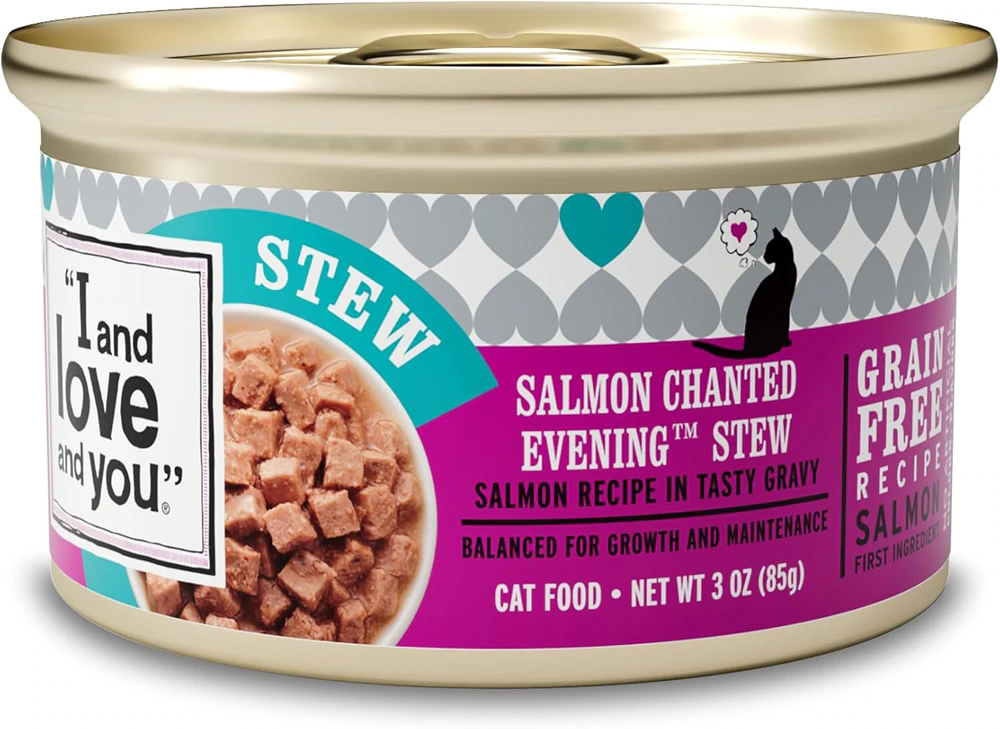 I and Love and You Wet Cat Food Salmon Chanted Evening Stew Salmon Recipe in Gravy -- 3 oz