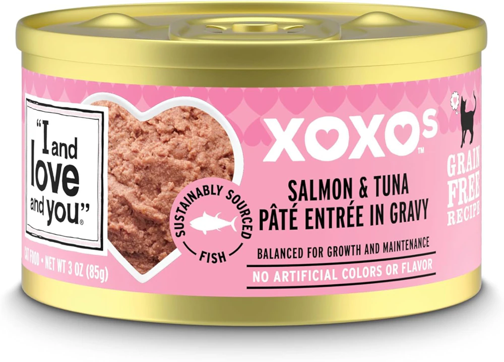 I and Love and You XOXOs Wet Cat Food Salmon & Tuna Pate -- 3 oz