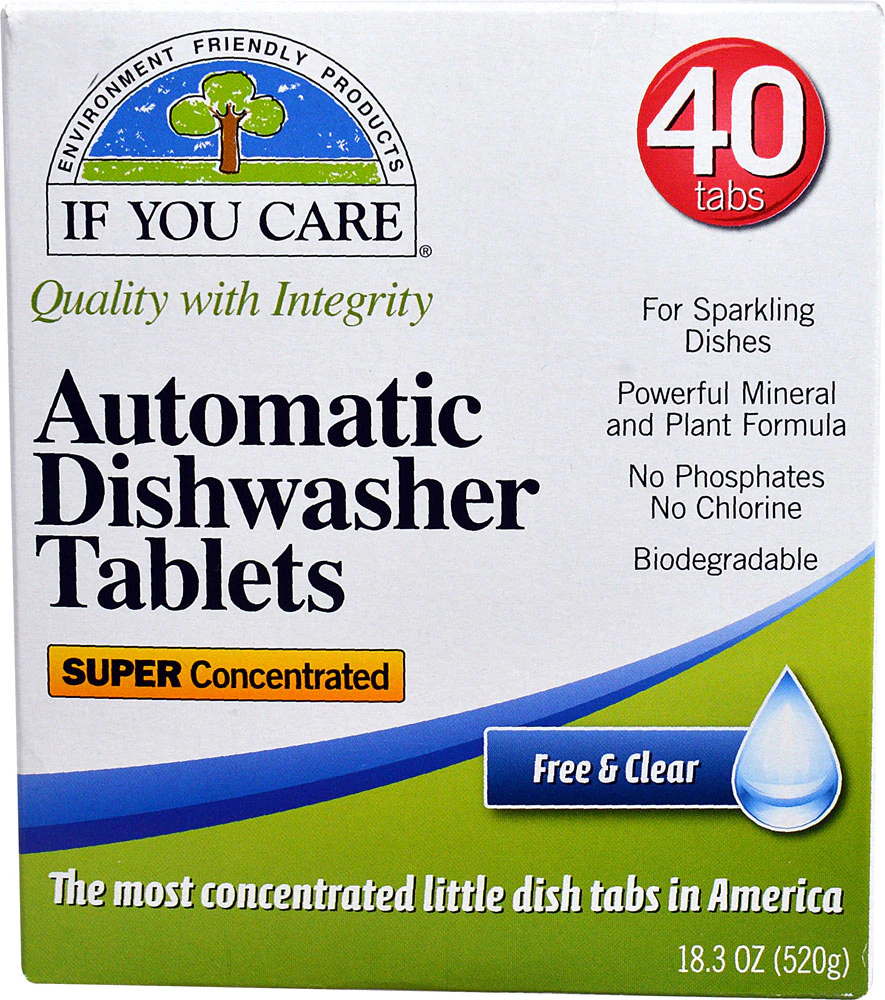 If You Care Automatic Dishwasher Tablets Free & Clear -- 40 Tablets