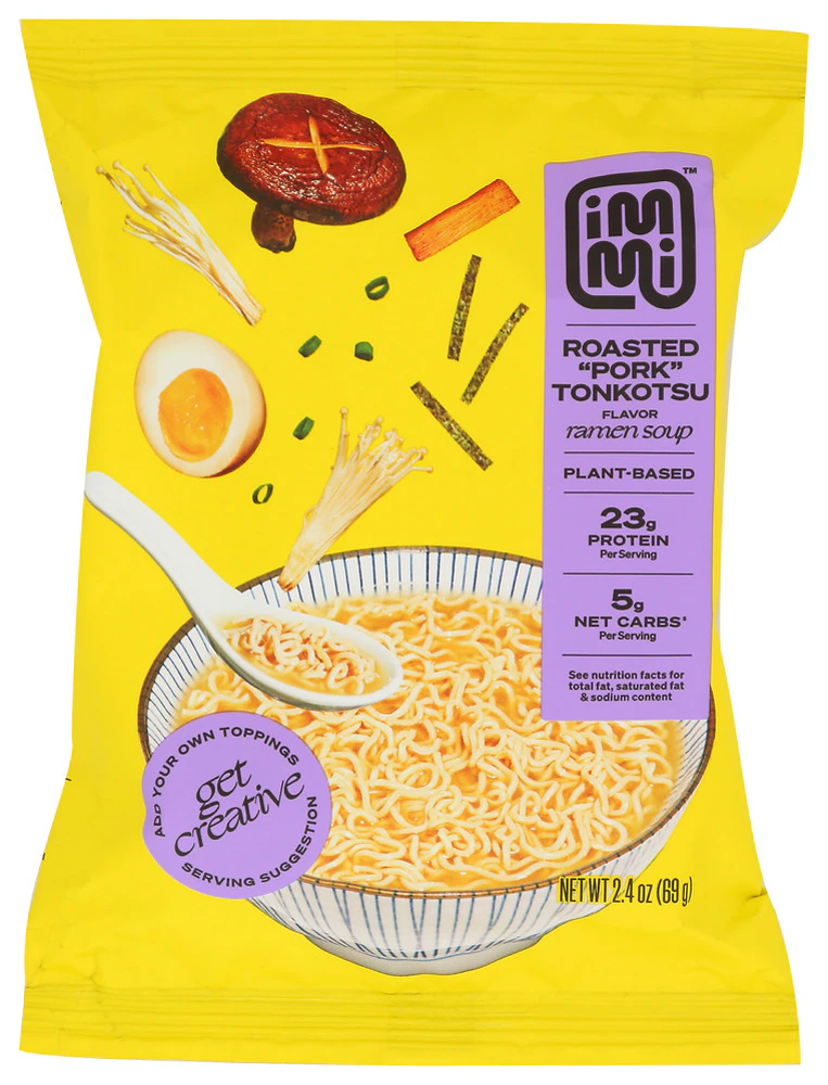 Immi Ramen Soup Plant-Based Pouch Roasted Pork Tonkotsu -- 2.4 oz