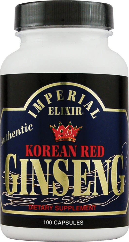 Imperial Elixir Korean Red Ginseng -- 300 mg each - 100 Capsules