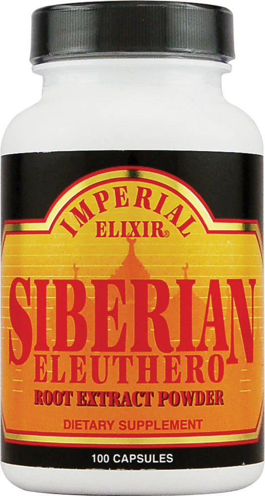 Imperial Elixir Siberian Eleuthero Root Extract Powder -- 500 mg - 100 Capsules