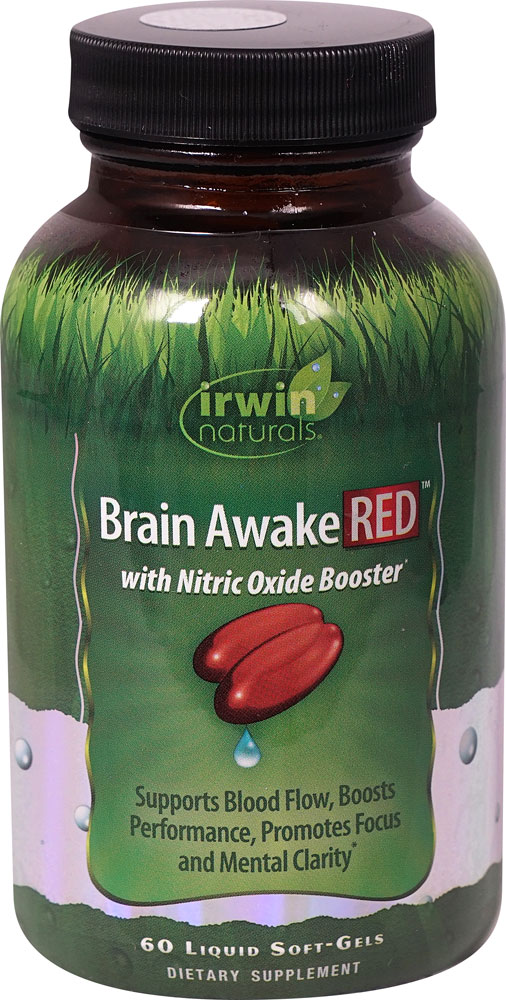 Irwin Naturals Brain Awake RED? -- 60 Liquid Softgels