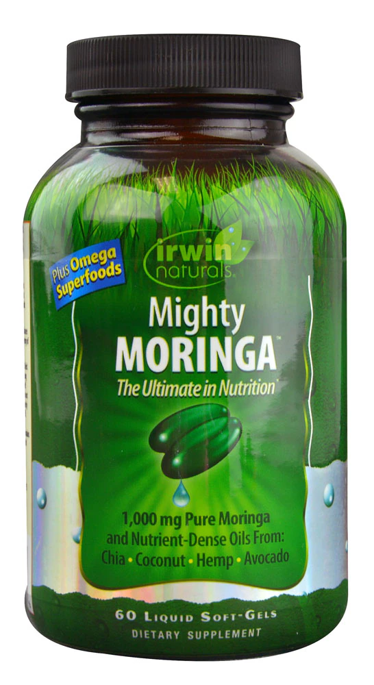 Irwin Naturals Mighty Moringa? -- 1000 mg - 60 Liquid Softgels