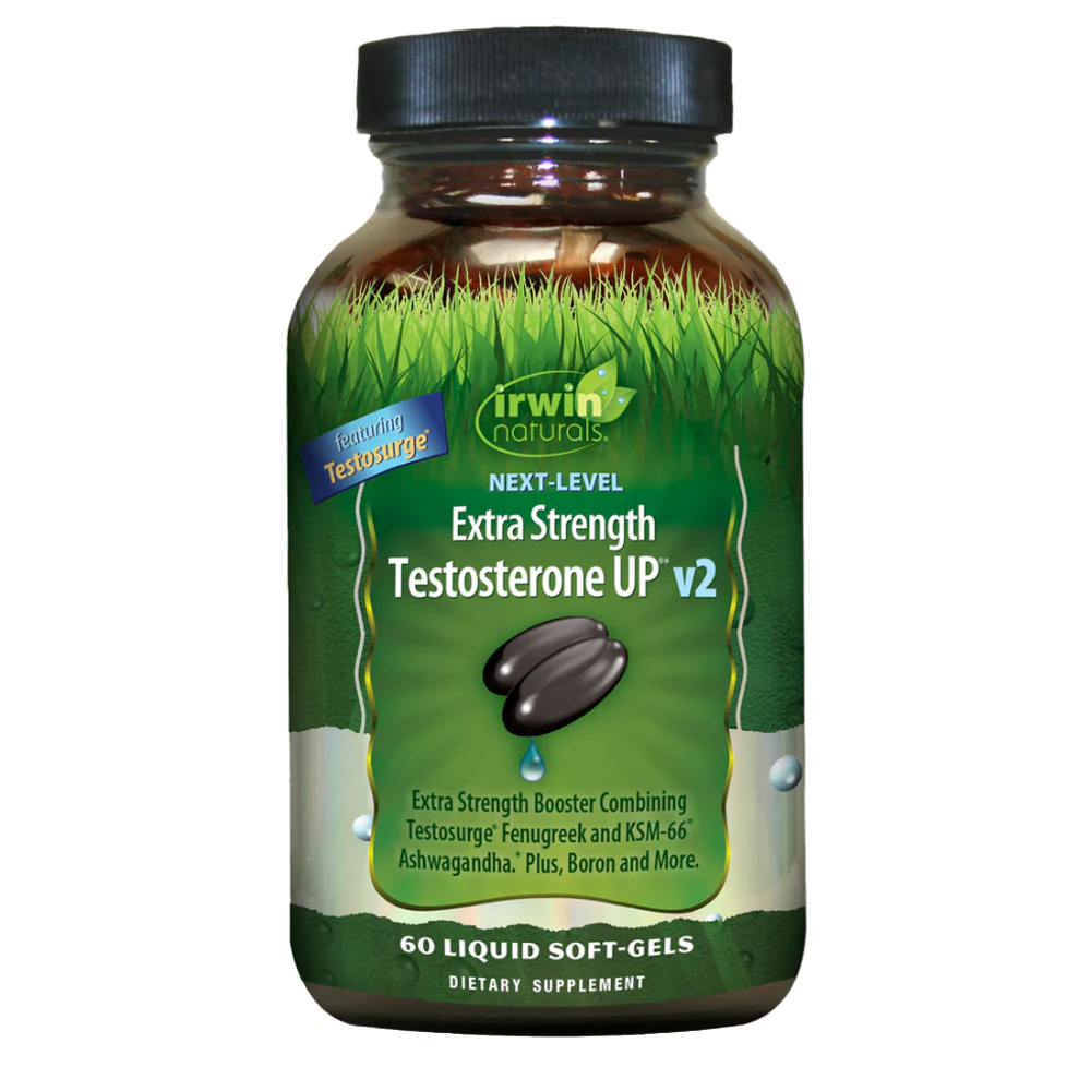 Irwin Naturals Next-Level Extra Strength Testosterone UP -- 60 Liquid Softgels