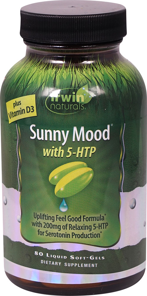 Irwin Naturals Sunny Mood with 5-HTP -- 80 Liquid Softgels