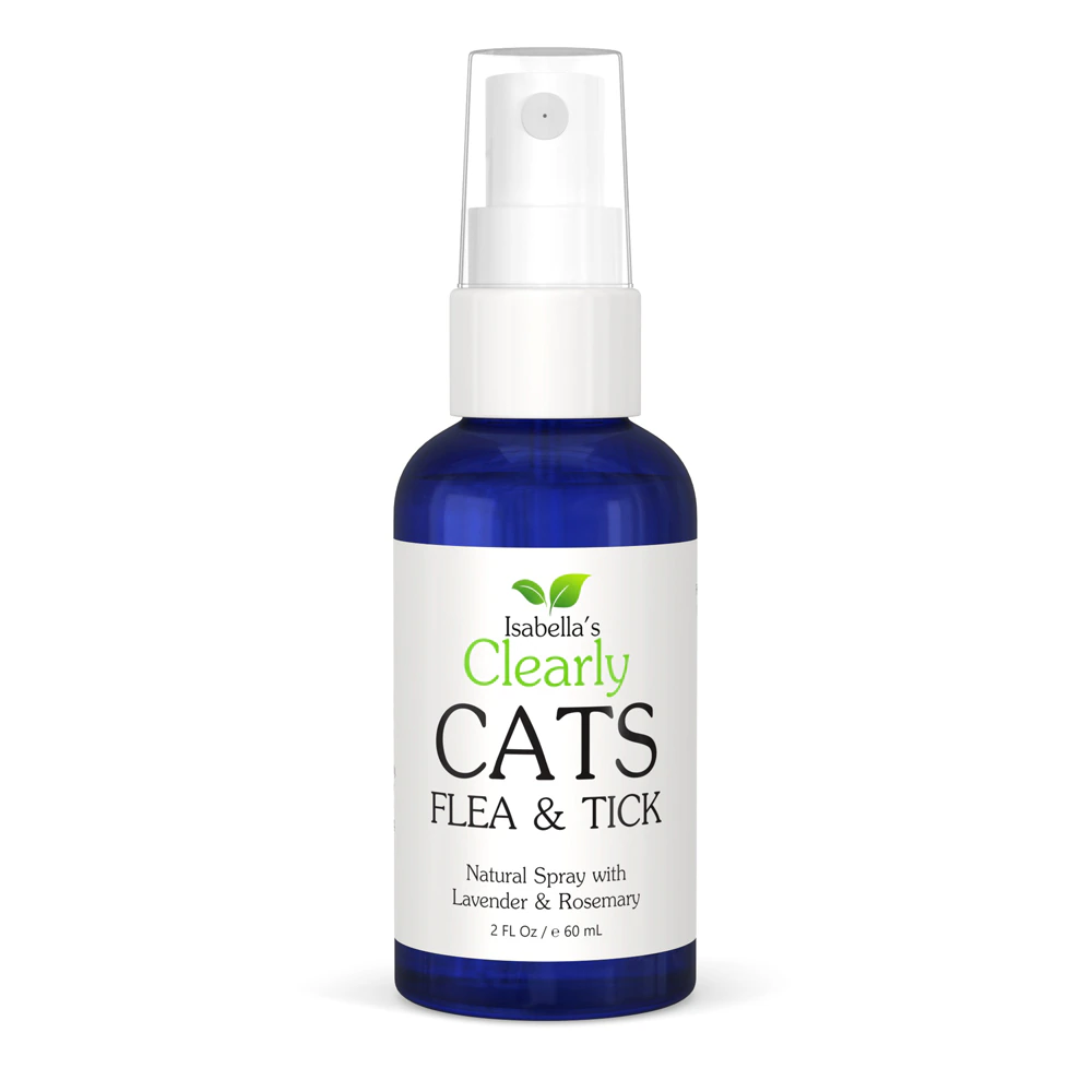 Isabella's Clearly Cats Natural Flea & Tick Topical Spray -- 2 fl oz