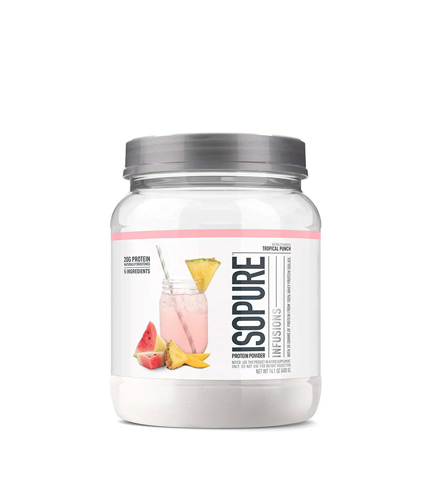 Isopure Fusions Clear Protein Powder Tropical Punch -- 16 Servings