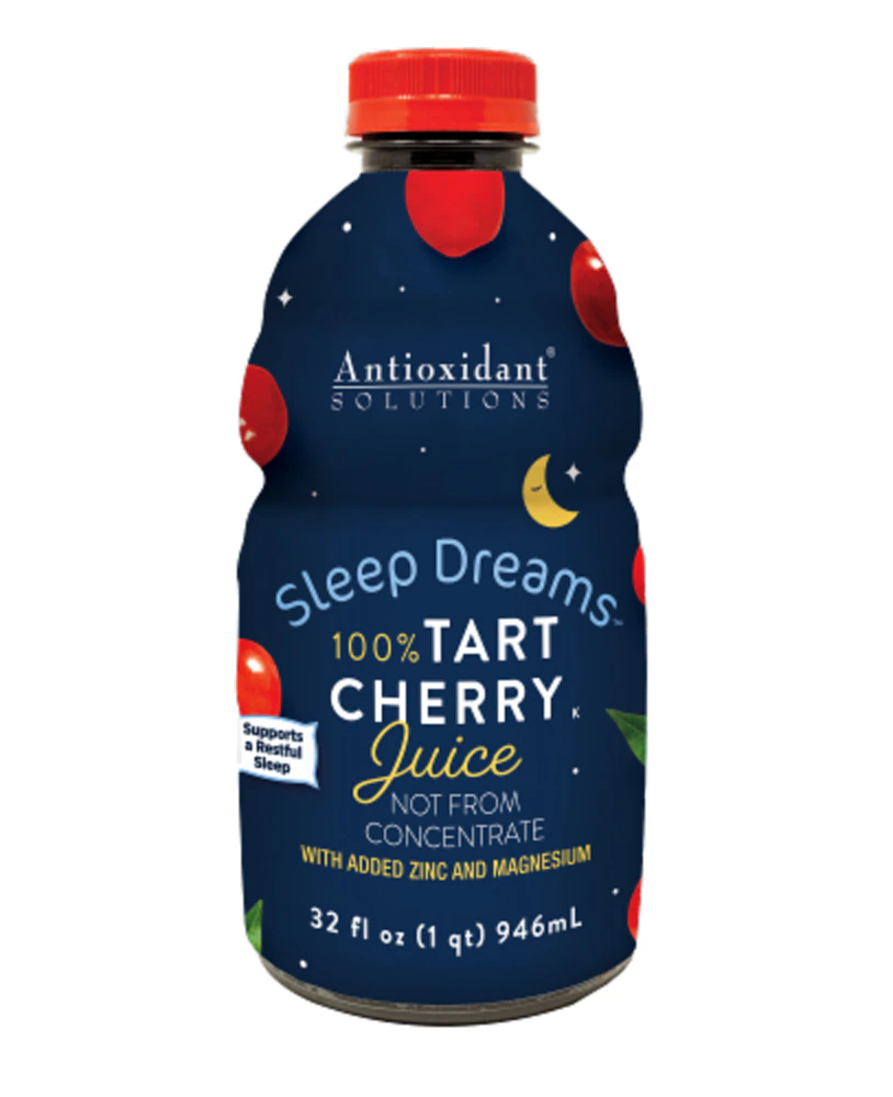 Antioxidant Solutions Sleep Dreams 100% Tart Cherry Juice with added Zinc & Magnesium -- 32 fl oz