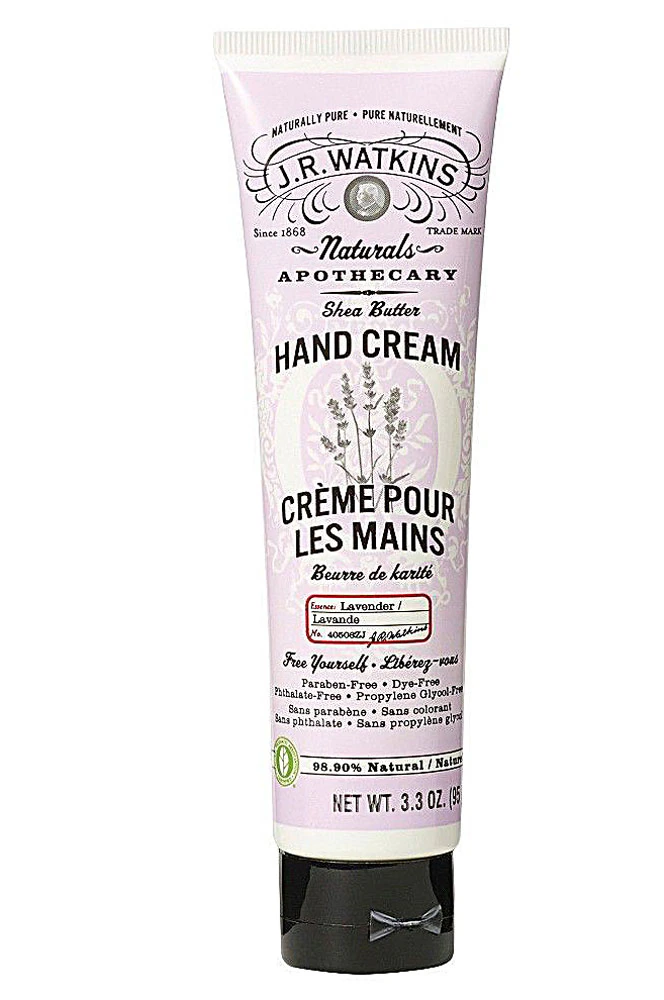 J. R. Watkins Shea Butter Hand Cream Lavender -- 3.3 oz