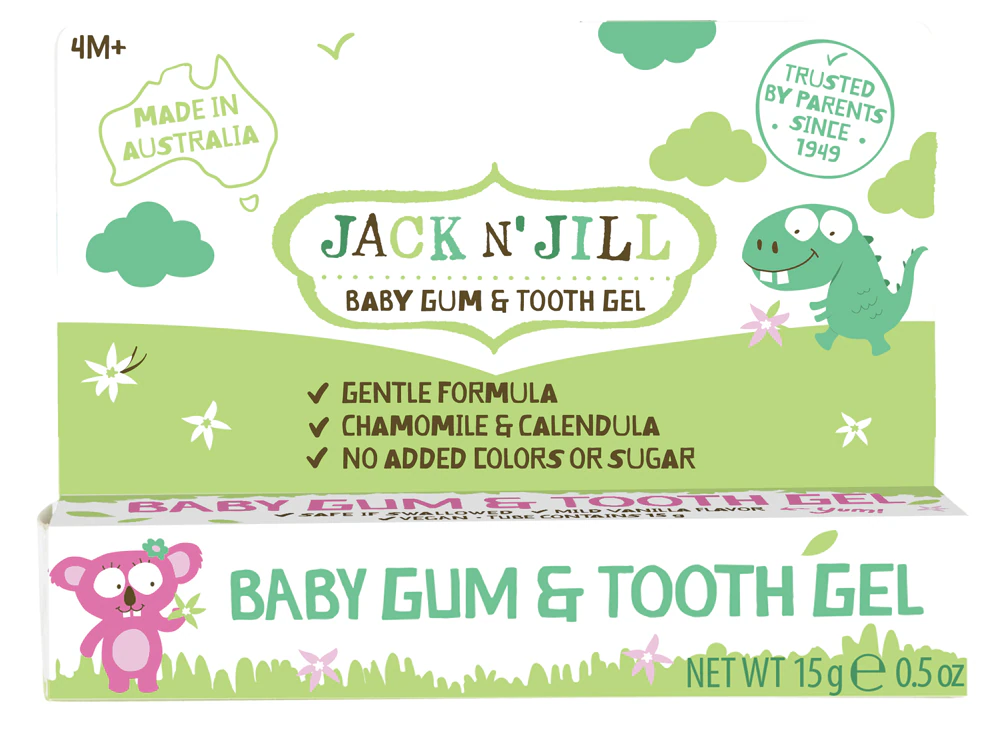 Jack N' Jill Baby Gum and Tooth Gel Natural Teething Relief -- 0.5 oz