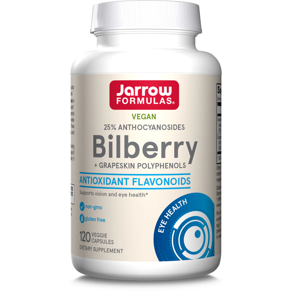 Jarrow Formulas Bilberry Plus Grapeskin Polyphenols -- 280 mg - 120 Veggie Capsules