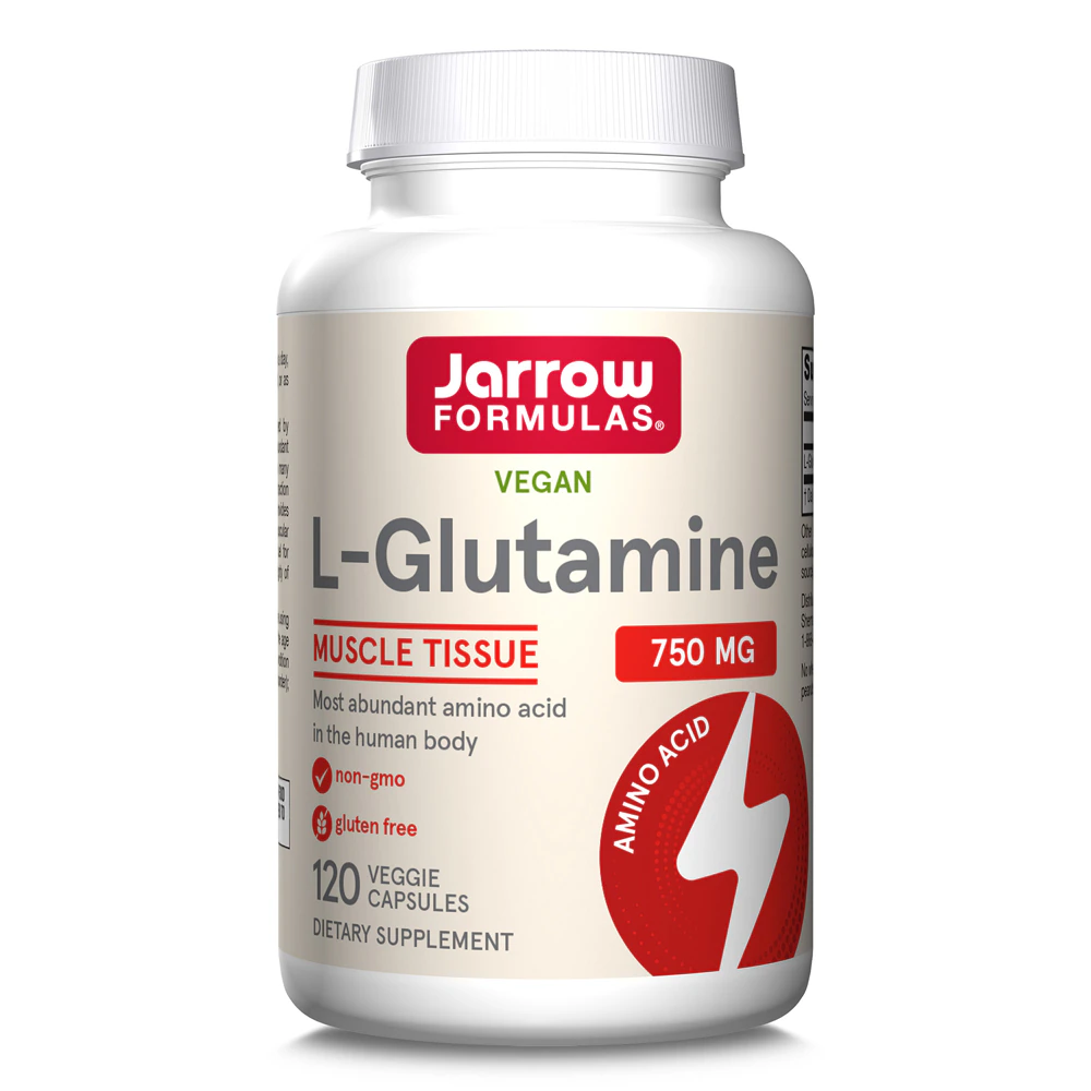 Jarrow Formulas L-Glutamine -- 750 mg - 120 Veggie Capsules