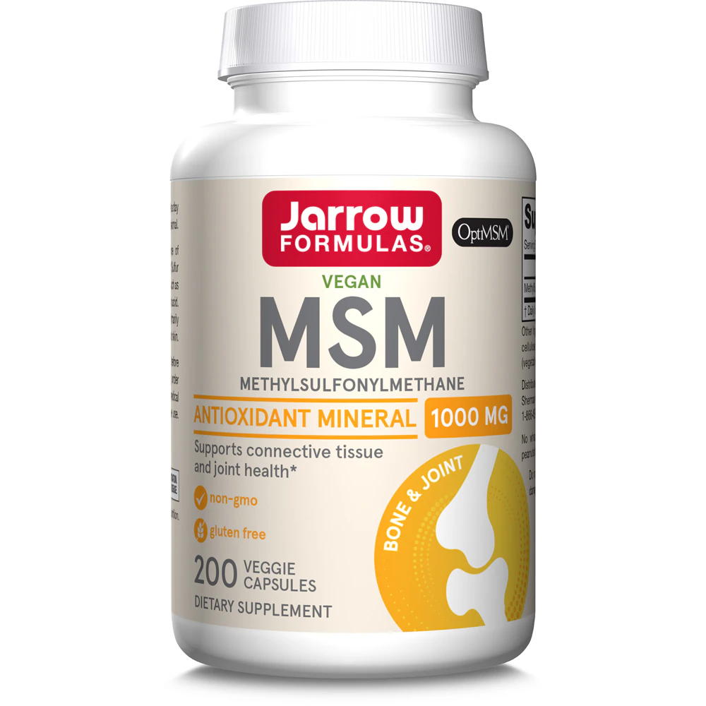 Jarrow Formulas MSM -- 1000 mg - 200 Capsules