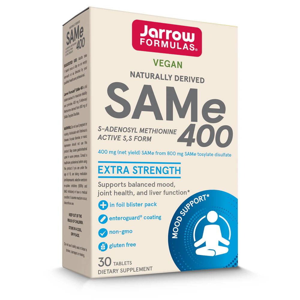 Jarrow Formulas SAM-e 400 -- 400 mg - 30 Tablets