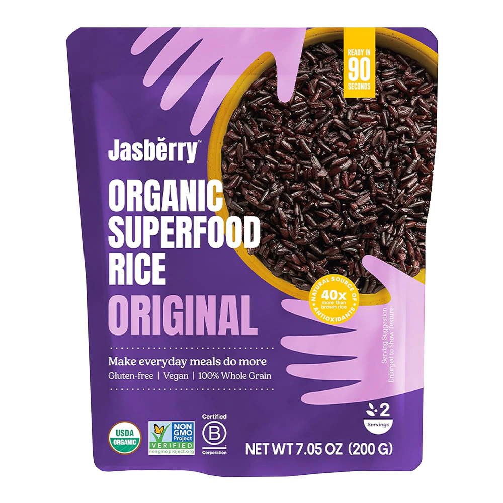 Jasberry Organic Superfood Rice Gluten Free Vegan Non-GMO Original -- 7.05 oz