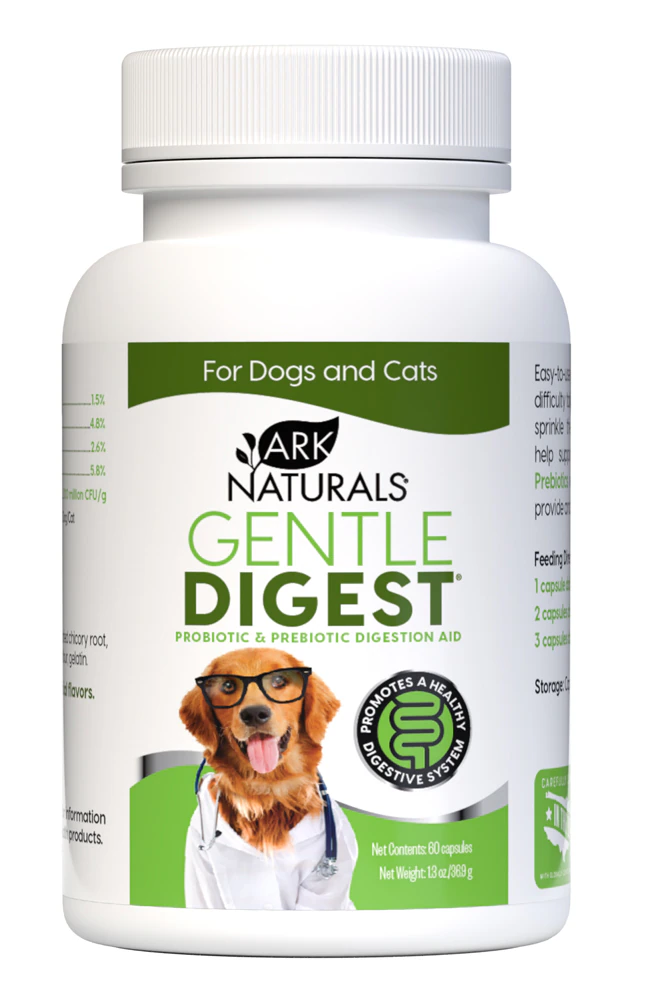 Ark Naturals Gentle Digest for Dogs and Cats -- 60 Capsules
