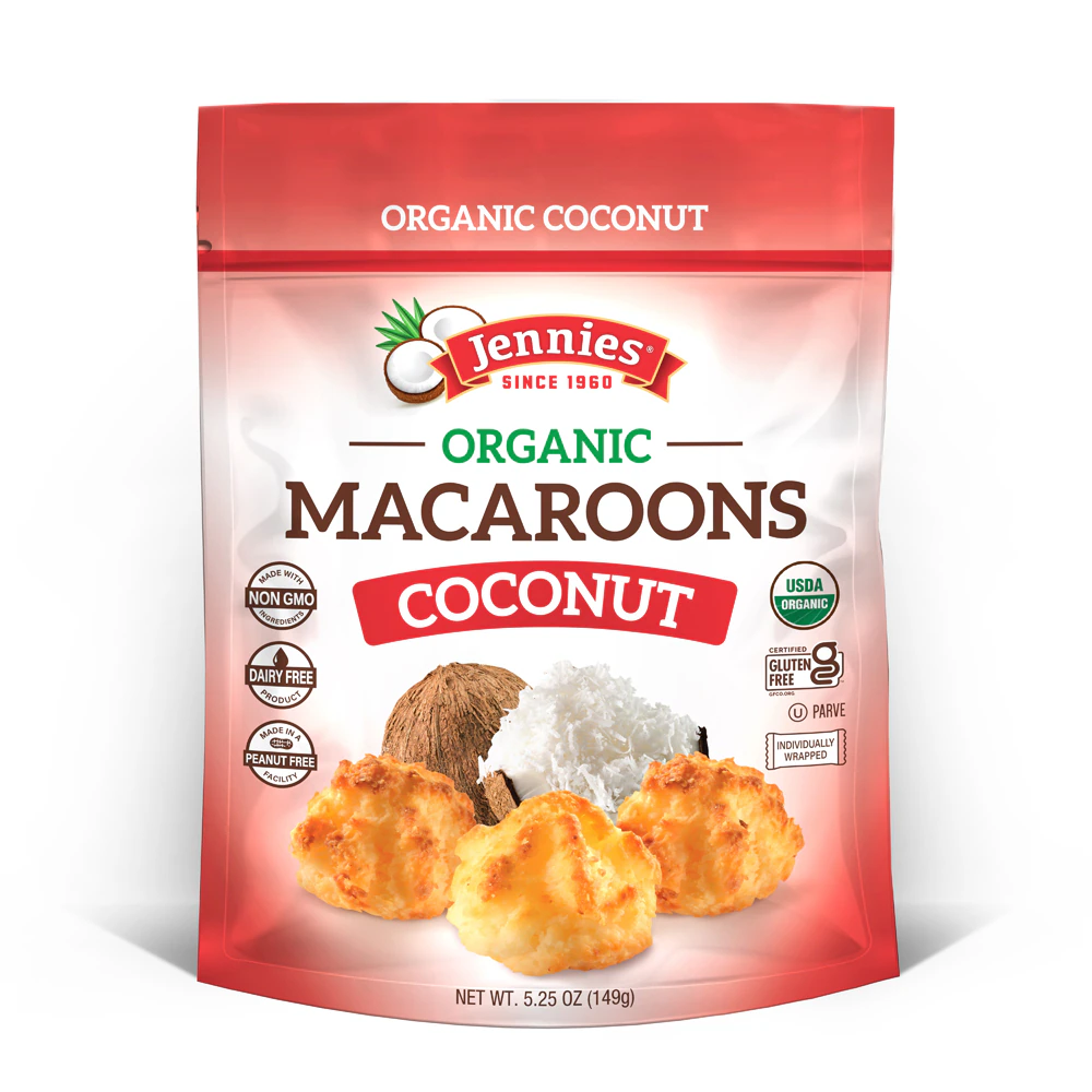 Jennies Organic Macaroons Coconut -- 5.25 oz