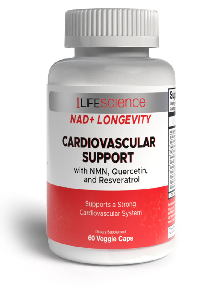 1Life Science NAD+ Longevity Cardiovascular Support -- 60 Veggie Caps