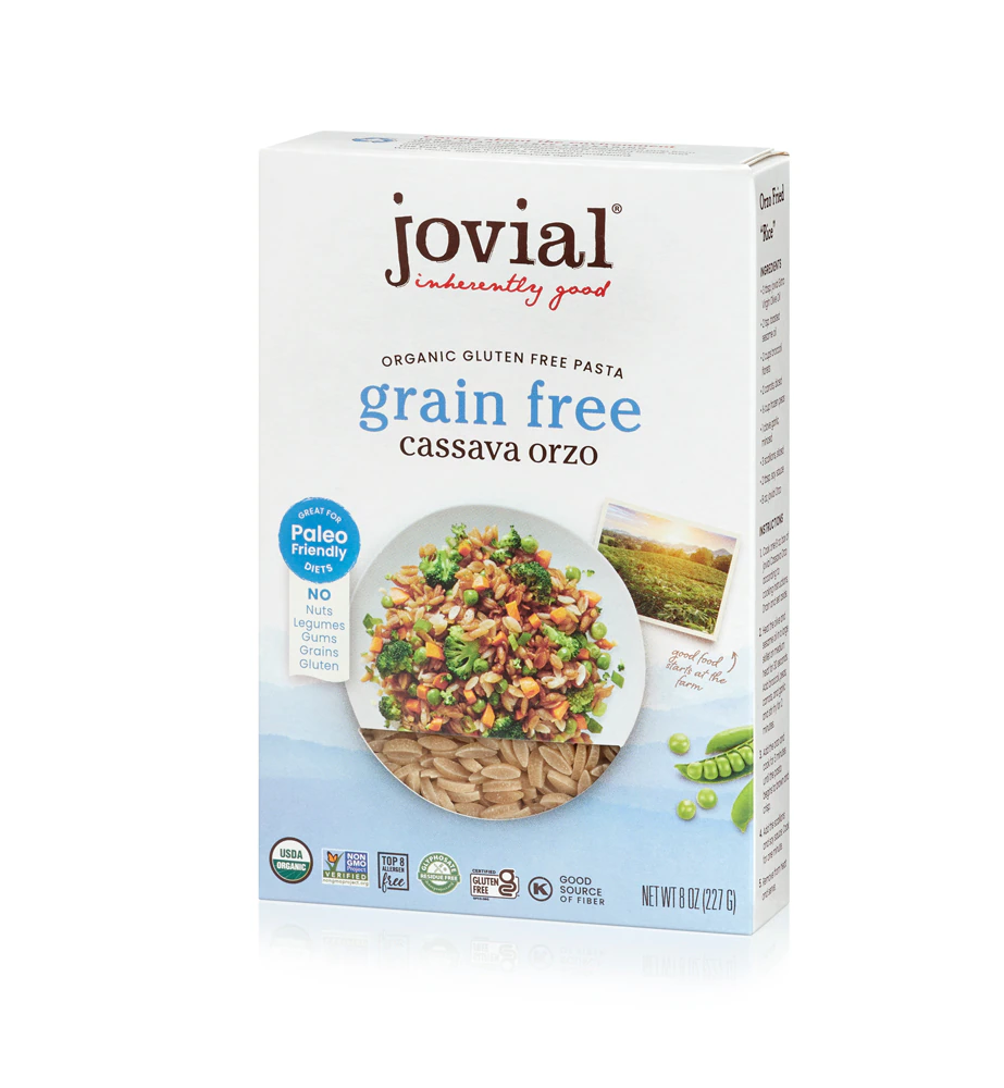 Jovial Organic Grain Free Cassava Orzo Pasta -- 8 oz