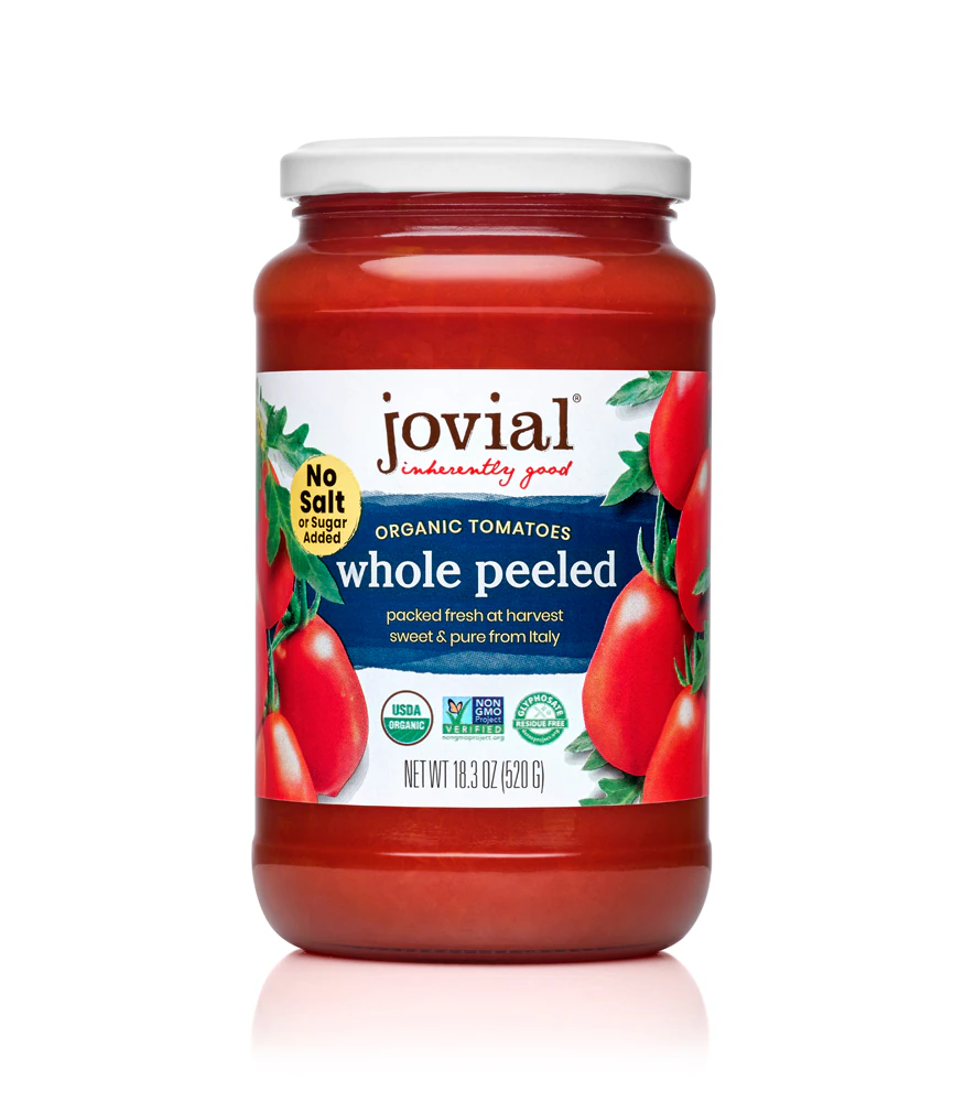 Jovial Organic Whole Peeled Tomatoes -- 18.3 oz