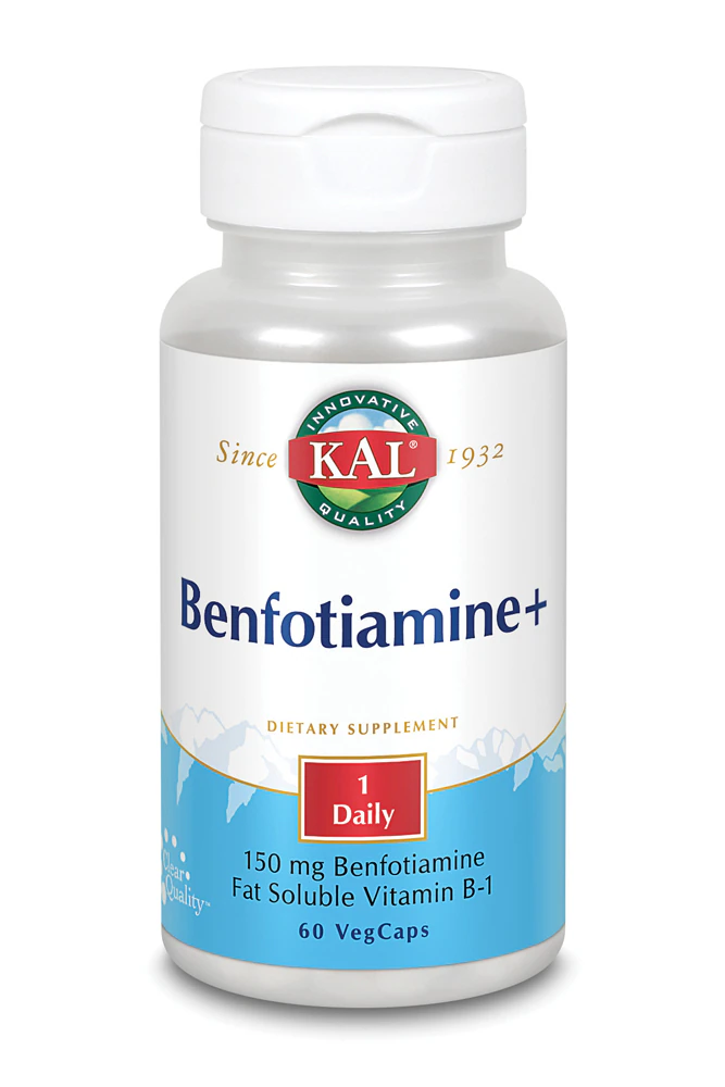 KAL Benfotiamine plus -- 60 Vegetarian Capsule