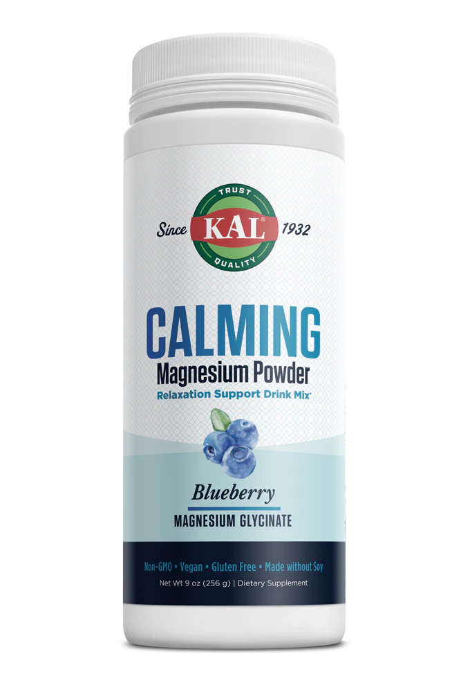 KAL Calming Magnesium Powder Mix Blueberry -- 9 oz