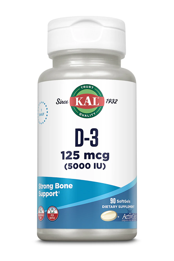 KAL D-3 -- 125 mcg - 90 Softgels