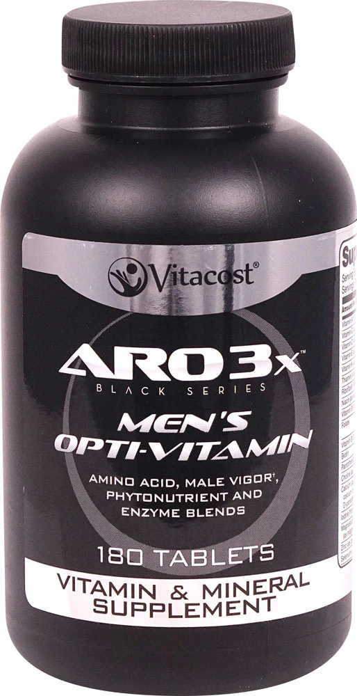 ARO-Vitacost 3X Black Series Men's Opti-Vitamin -- 180 Tablets