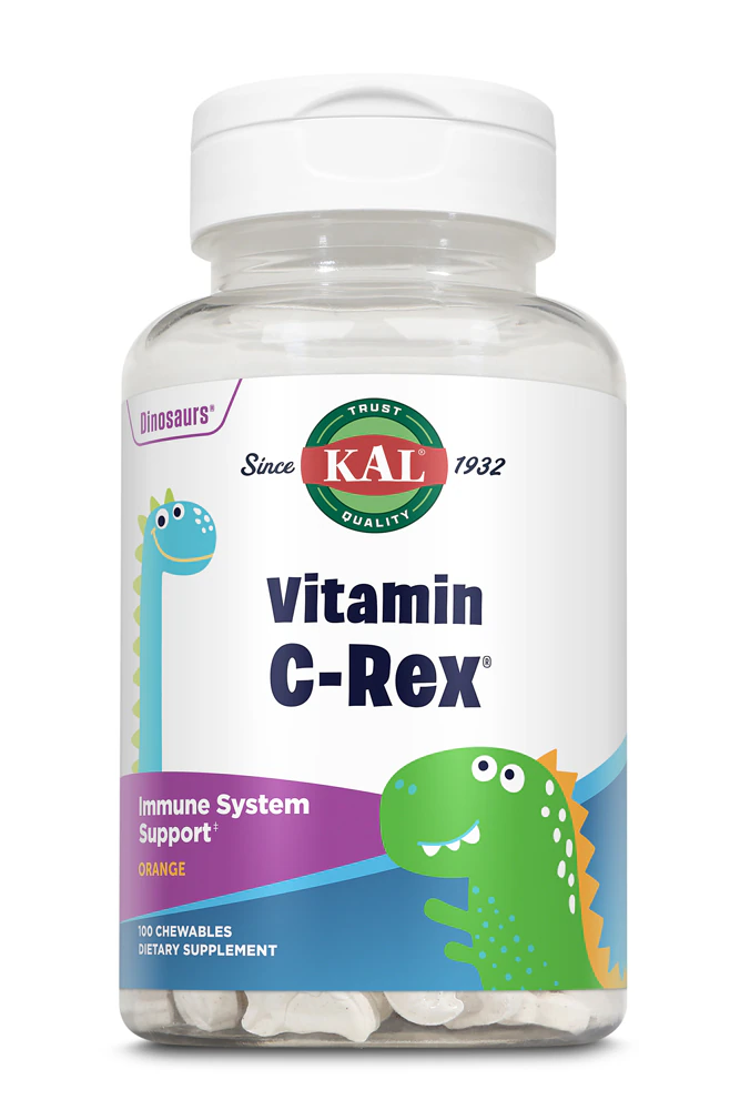 KAL Kids Vitamin C-Rex? Immune System Support Orange -- 100 Chewables