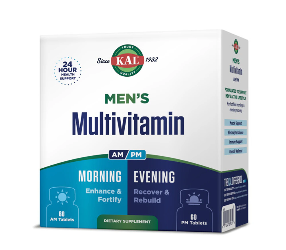 KAL Men's AM-PM Multivitamin - 60 Tablets Each -- 120 Tablets