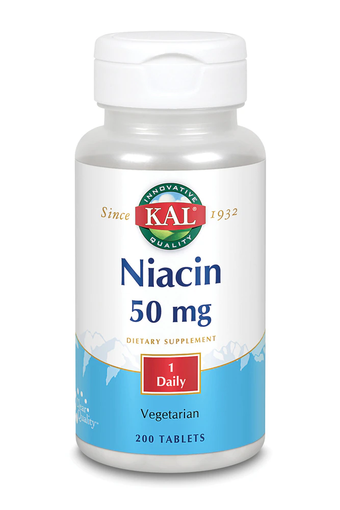 Kal Niacin -- 50 mg - 200 Tablets