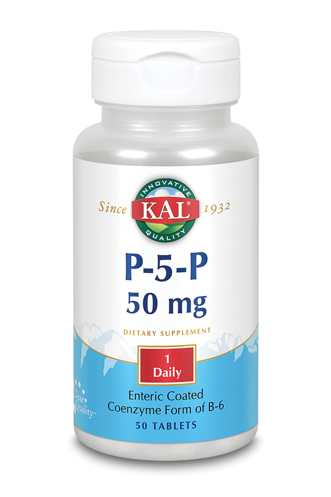 Kal P-5-P The Most Active Form of B6 -- 50 mg - 50 Tablets
