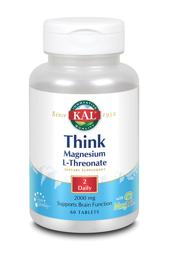 KAL Think Magnesium L-Threonate -- 2000 mg - 60 Tablets